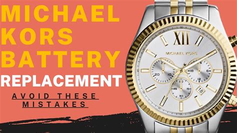 baterieanzeige michael kors|diy Michael Kors watch battery.